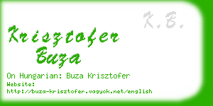 krisztofer buza business card